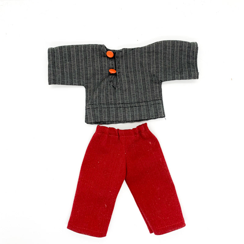 Handmade Waldorf Doll 2-piece Outfit, 12-inch