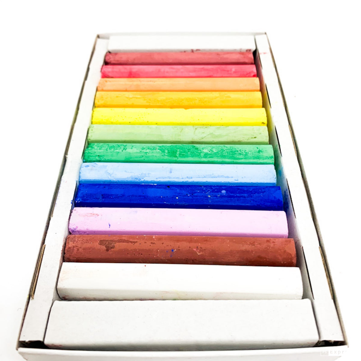 thumbnail image 2 of Staedtler (2360) - 12mm Thick Coloured Blackboard Chalks - Pack Of 12 Assorted Colours 2 of 14