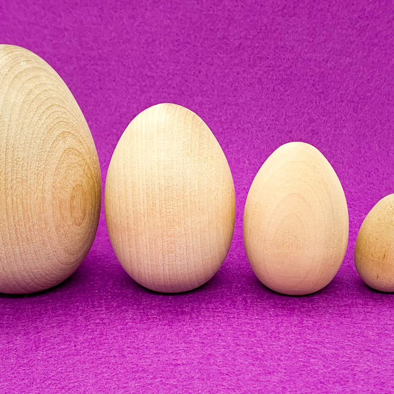 Wooden Hen EGGS, Set of 2