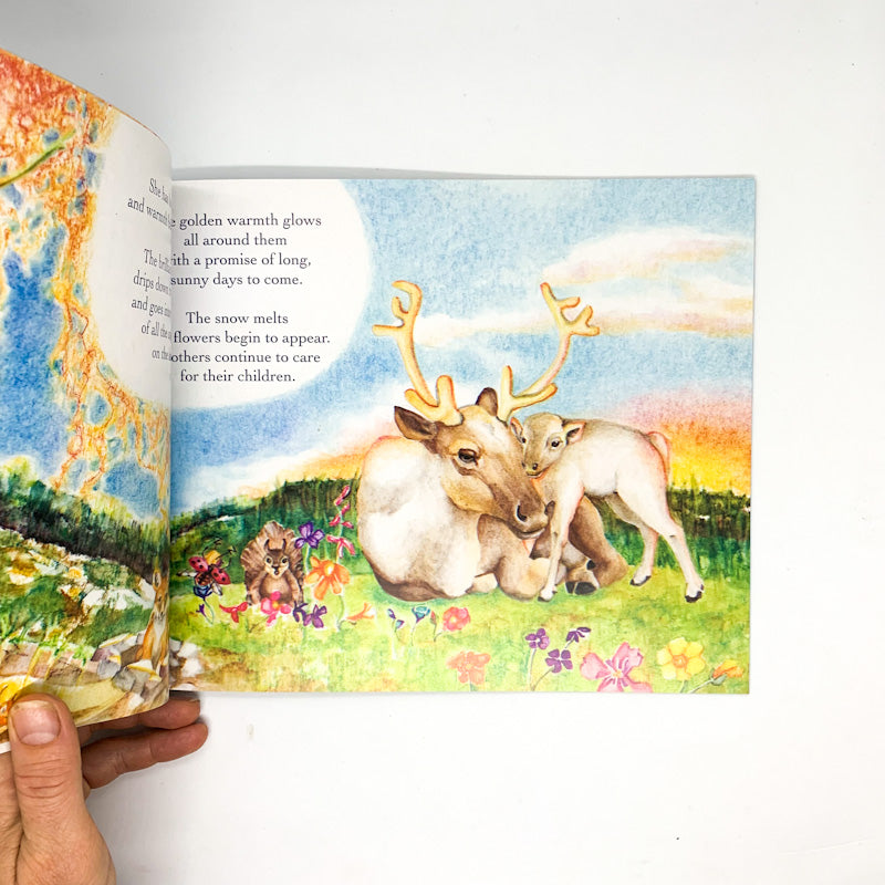 MOTHER REINDEER'S JOURNEY TO THE SUN - A Tribute To Mountain Caribou By Kathy Sager & Kristen Scholfield-Sweet
