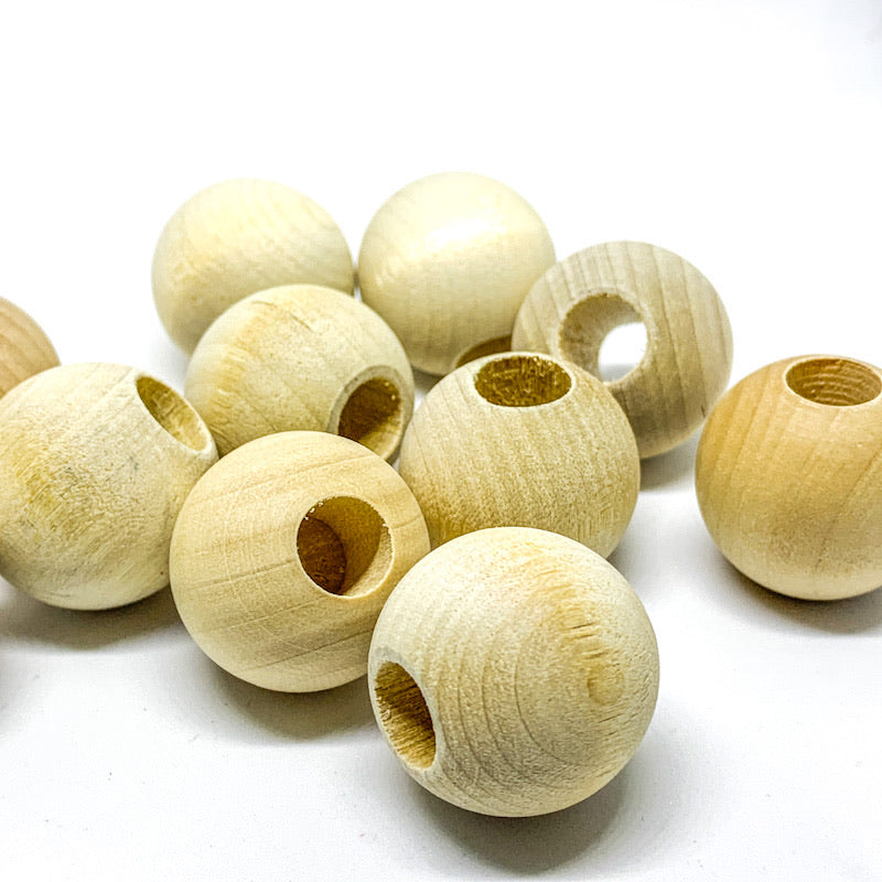 Wooden round beads