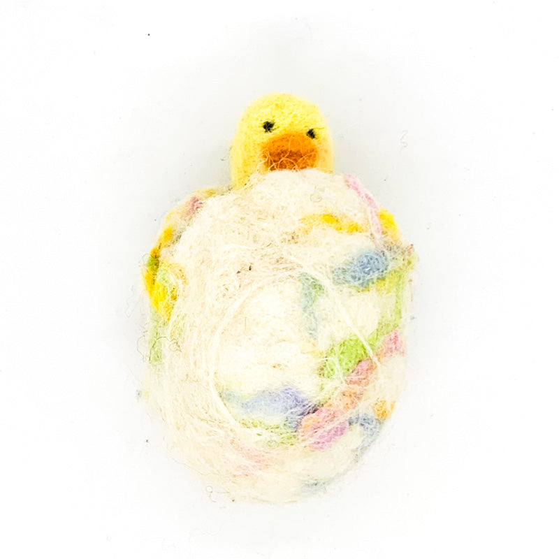 Needle Felting + Wet Felting A Surprise Egg + Chick Class