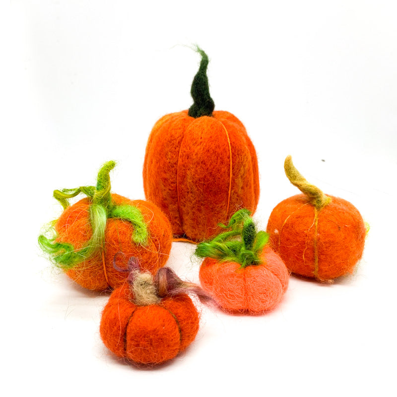 Maplerose Adorable Pumpkins Needle Felting Kit BUNDLE