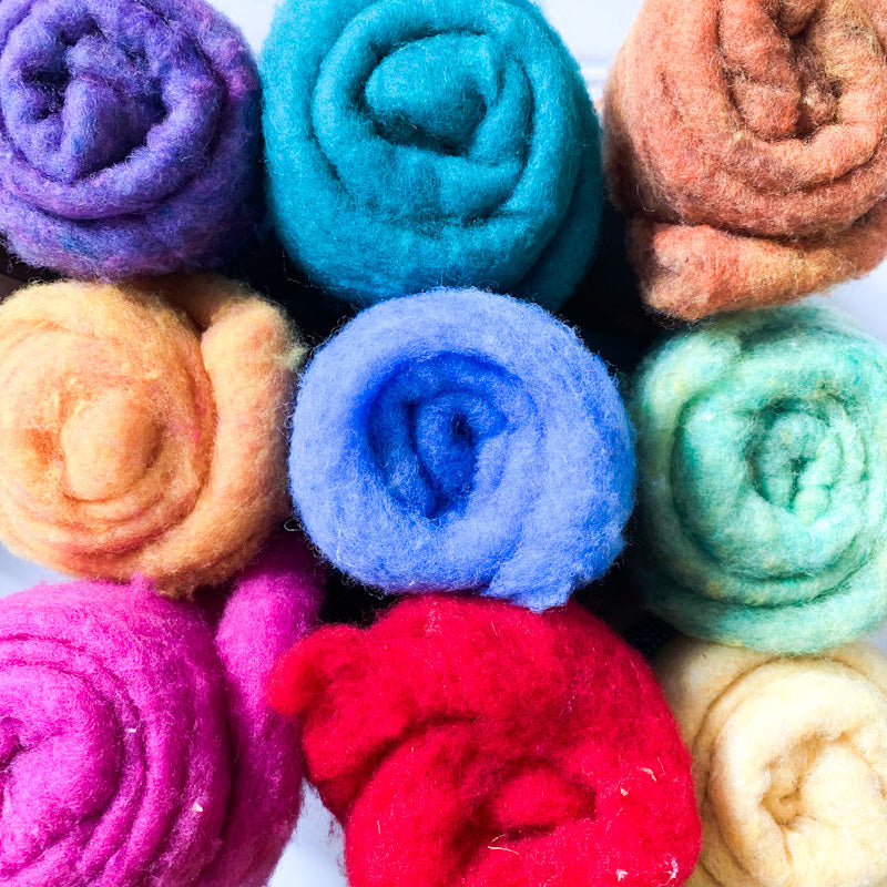 100% Natural WOOL BATTING 454g *new colours!