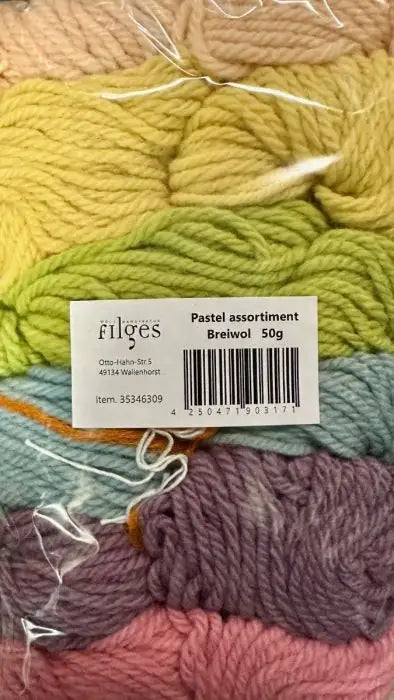 Filges Bioland Wool Yarn PASTEL Assortment 50g