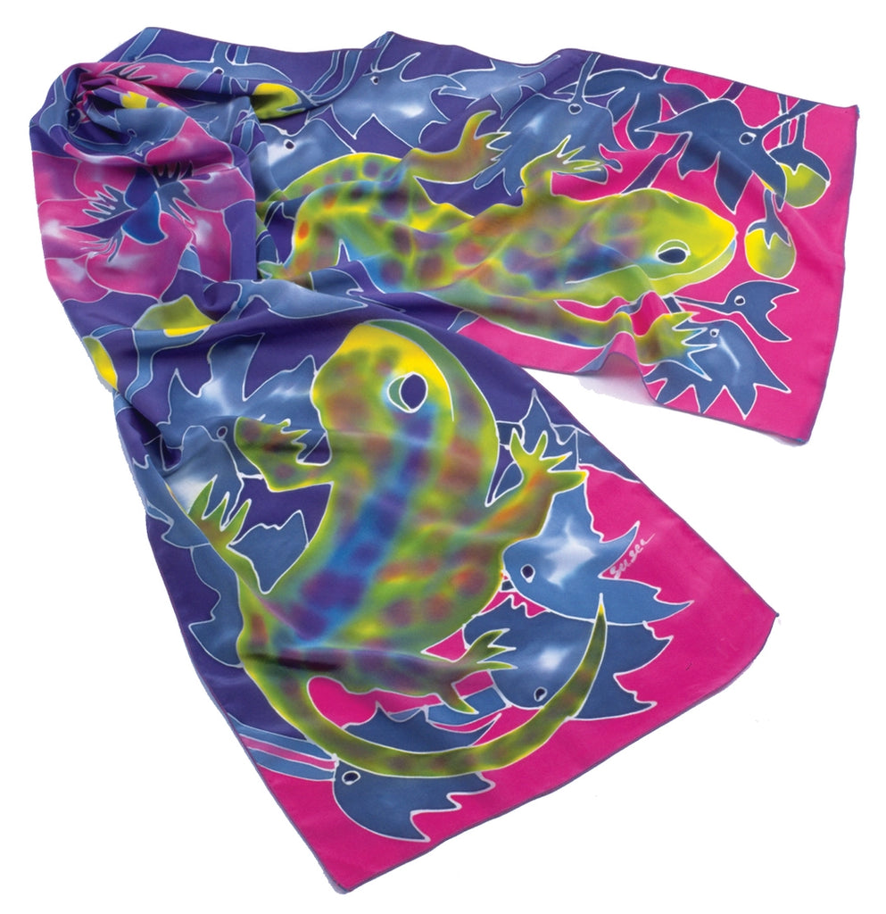 Silk SCARVES Habotai 8" x 45" 8mm