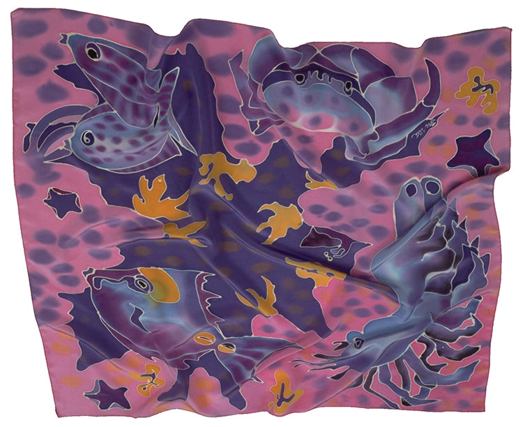 Silk SCARVES Habotai 35" x 35" 8mm