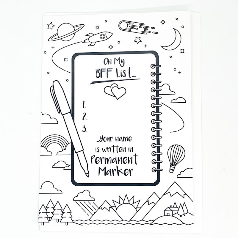 Sparkplug Creative BFF List GREETING CARD