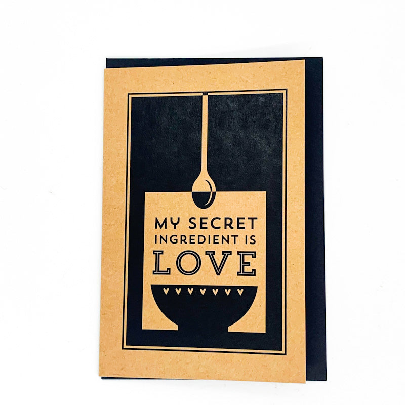 Sparkplug Creative My Secret Ingredient Is Love GREETING CARD