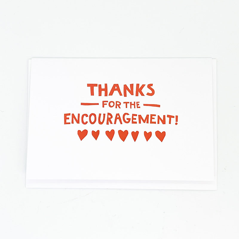 Sparkplug Creative Thanks For The Encouragement GREETING CARD