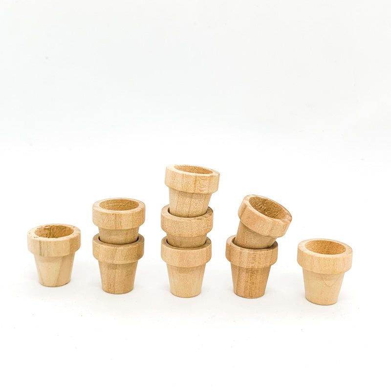 Wooden FLOWER POTS