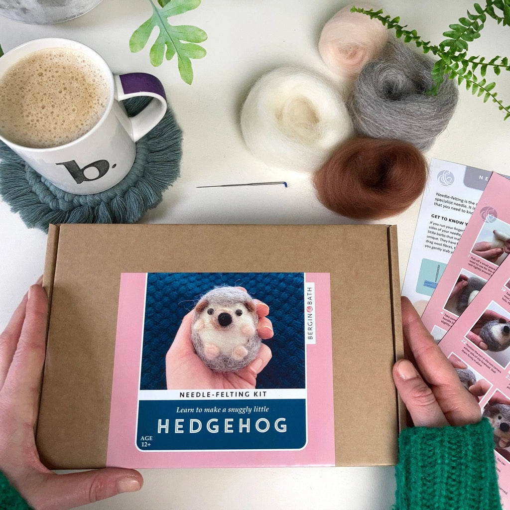Bergin + Bath HEDGEHOG Beginner Needle Felting Kit