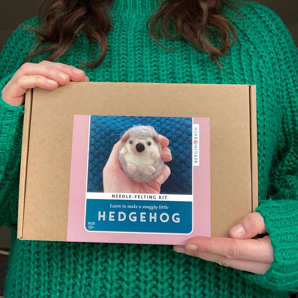 Bergin + Bath HEDGEHOG Beginner Needle Felting Kit