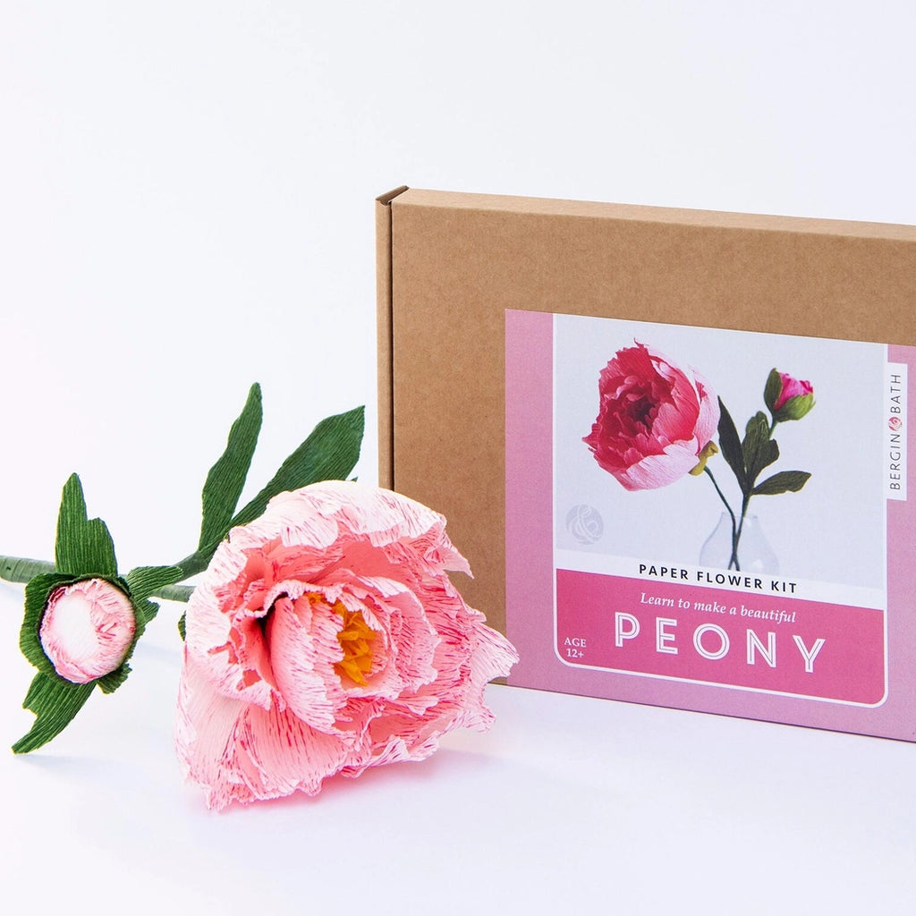 Bergin + Bath PEONY Paper Flower Making Kit