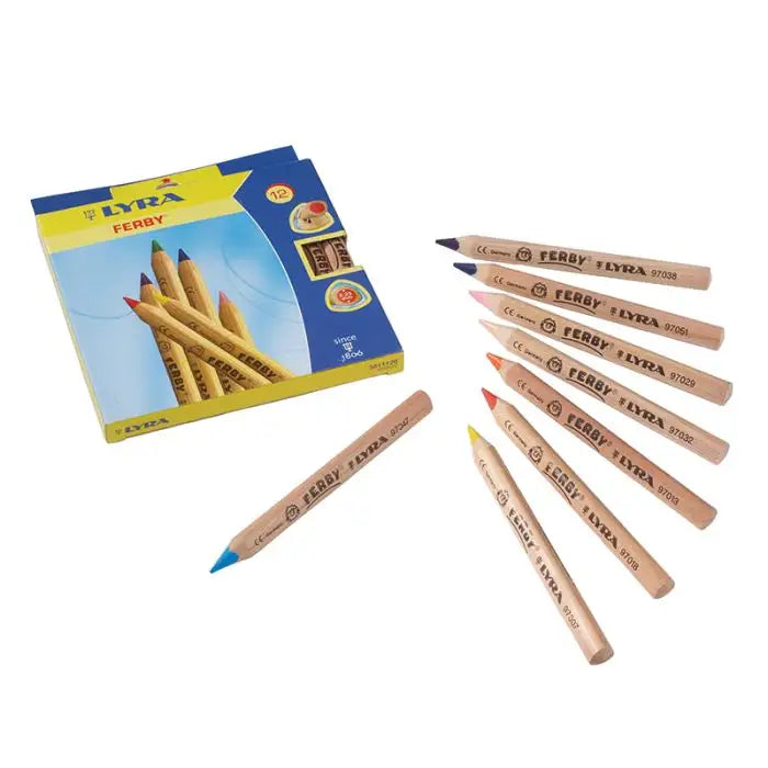 Lyra Ferby Traingular COLOURED PENCILS Set of 12