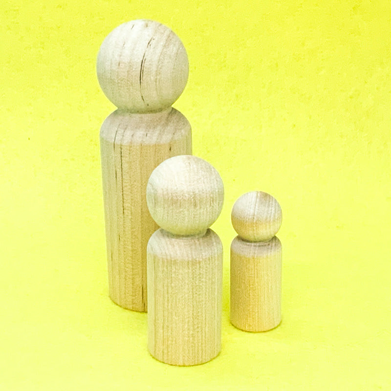 BIG Wooden Peg Doll