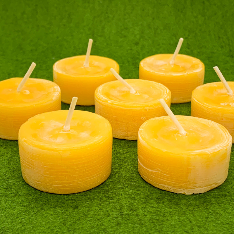 Beeswax Tealight Candle WICK & TABS