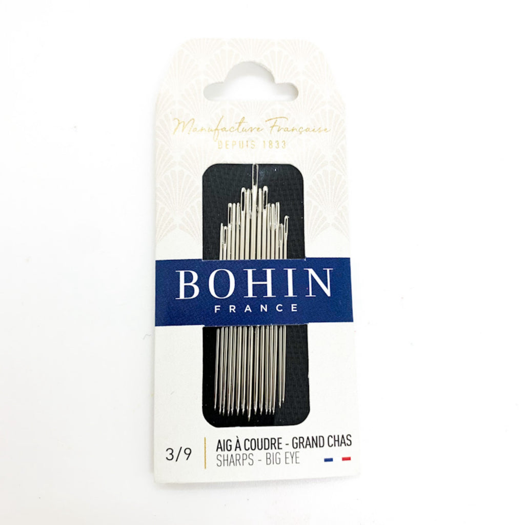 Bohin BIG EYE SHARPS Needle Set 3/9