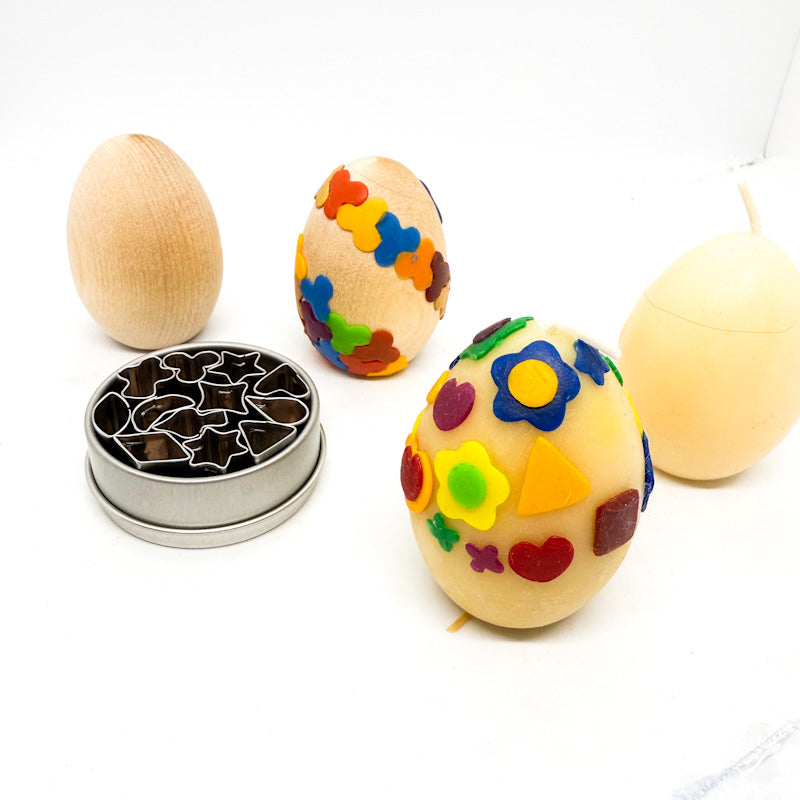 maplerose deluxe egg decorating kit wooden egg decorating wax beeswax egg candle metal wax cutters finished eggs