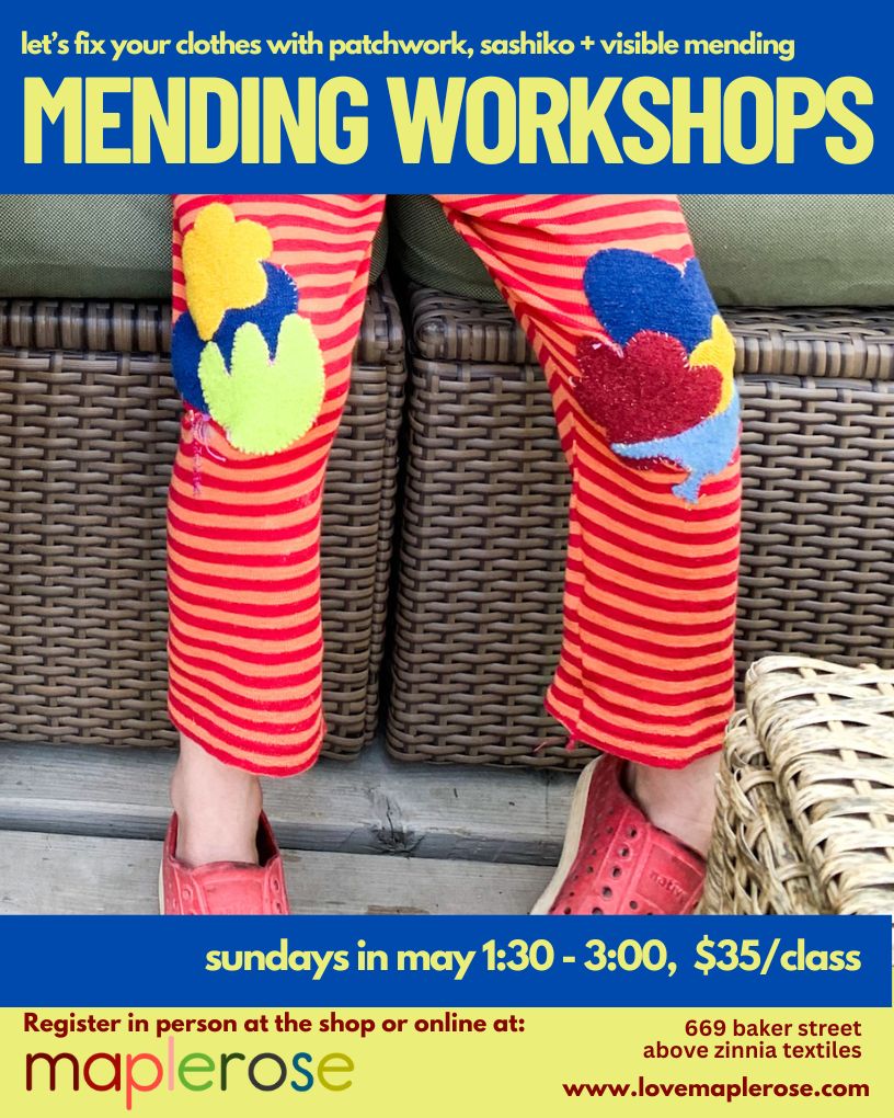 Sundays In May Mending Workshops