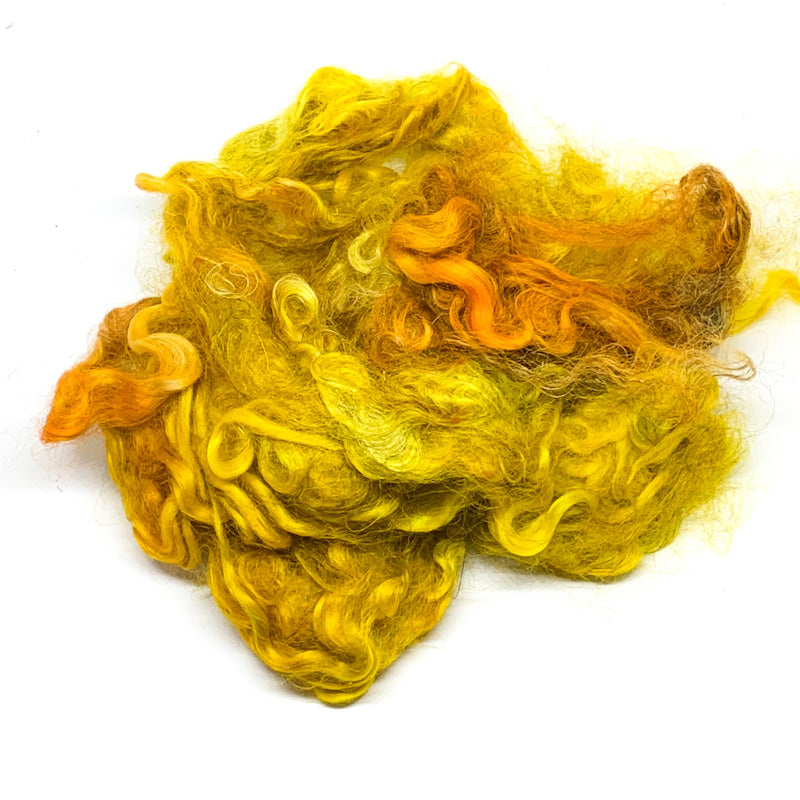 Wool Mountain Hand-dyed Wool Locks YELLOWS
