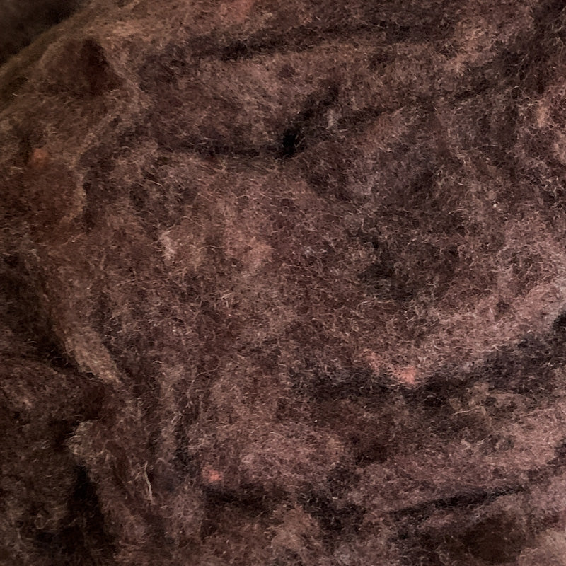  custom wool mills wet fetlting batts brown
