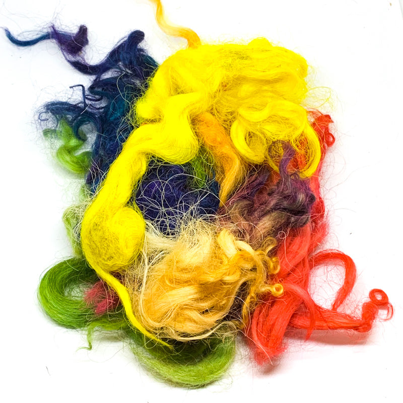 Wool Mountain Hand-dyed Wool Locks MULTI