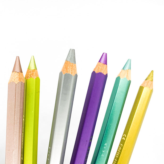Lyra Colour Giants METALLIC Pencil Crayon Set