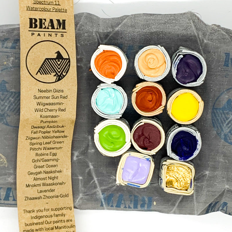 Beam Paints, Spectrum Watercolor Birch Mini Cookie Palette