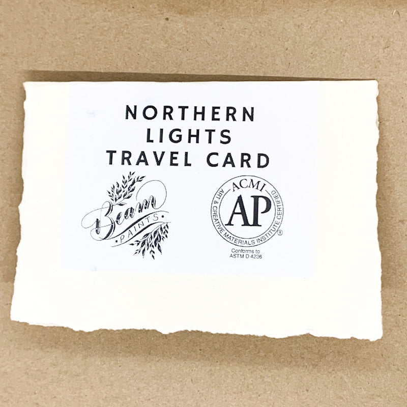 Beam Paints NORTHERN LIGHTS Travel Card