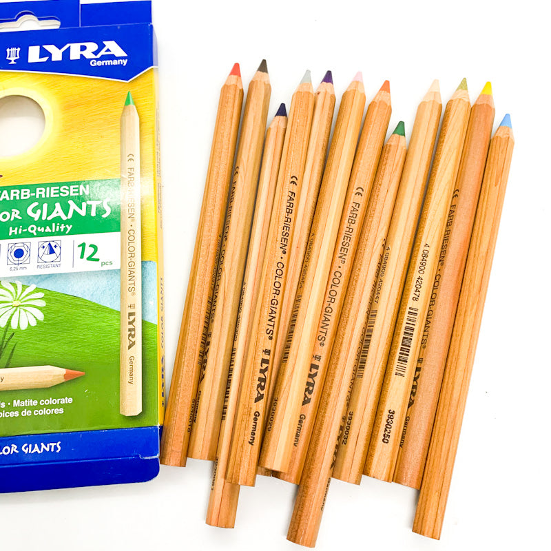 Lyra COLOUR GIANTS Pencil Crayon Set of 12 – Maplerose
