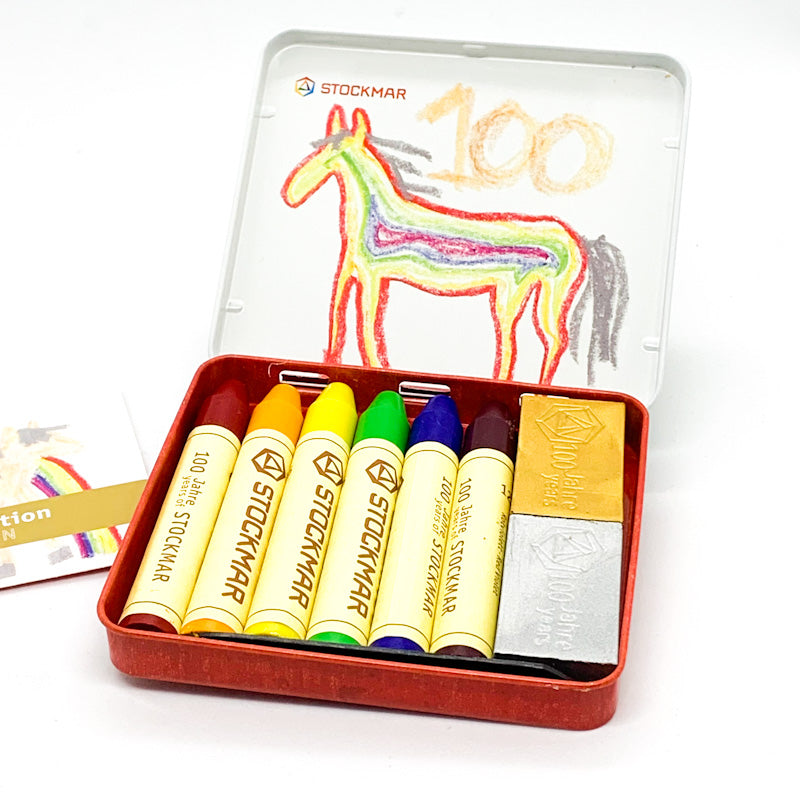 Stockmar 100 RAINBOW EDITION Beeswax Crayon Sets - Limited Edition