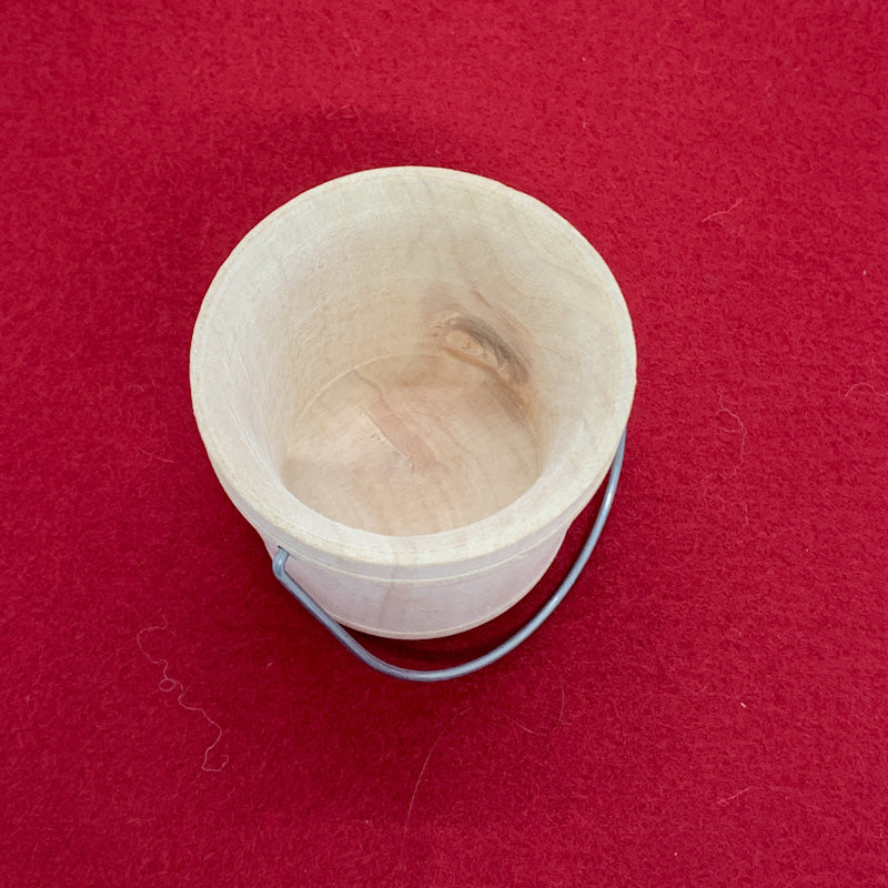 Miniature Wooden PAIL with Handle