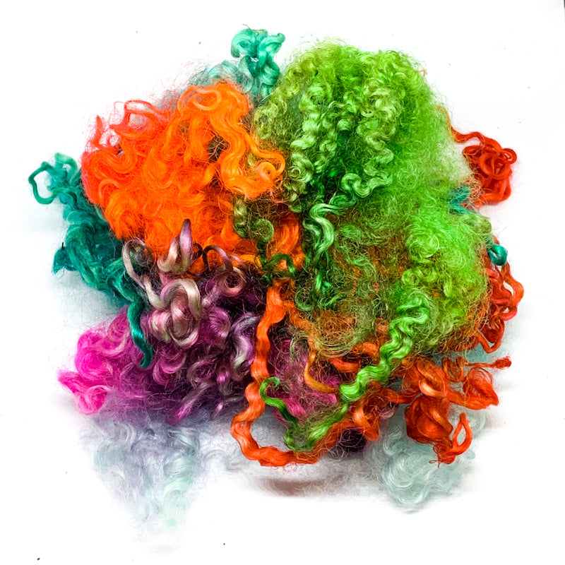 Wool Mountain Hand-dyed Wool Locks MULTI